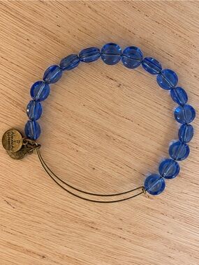 ALEX AND ANI Sapphire Luxe Bead Vintage Bangle Bracelet